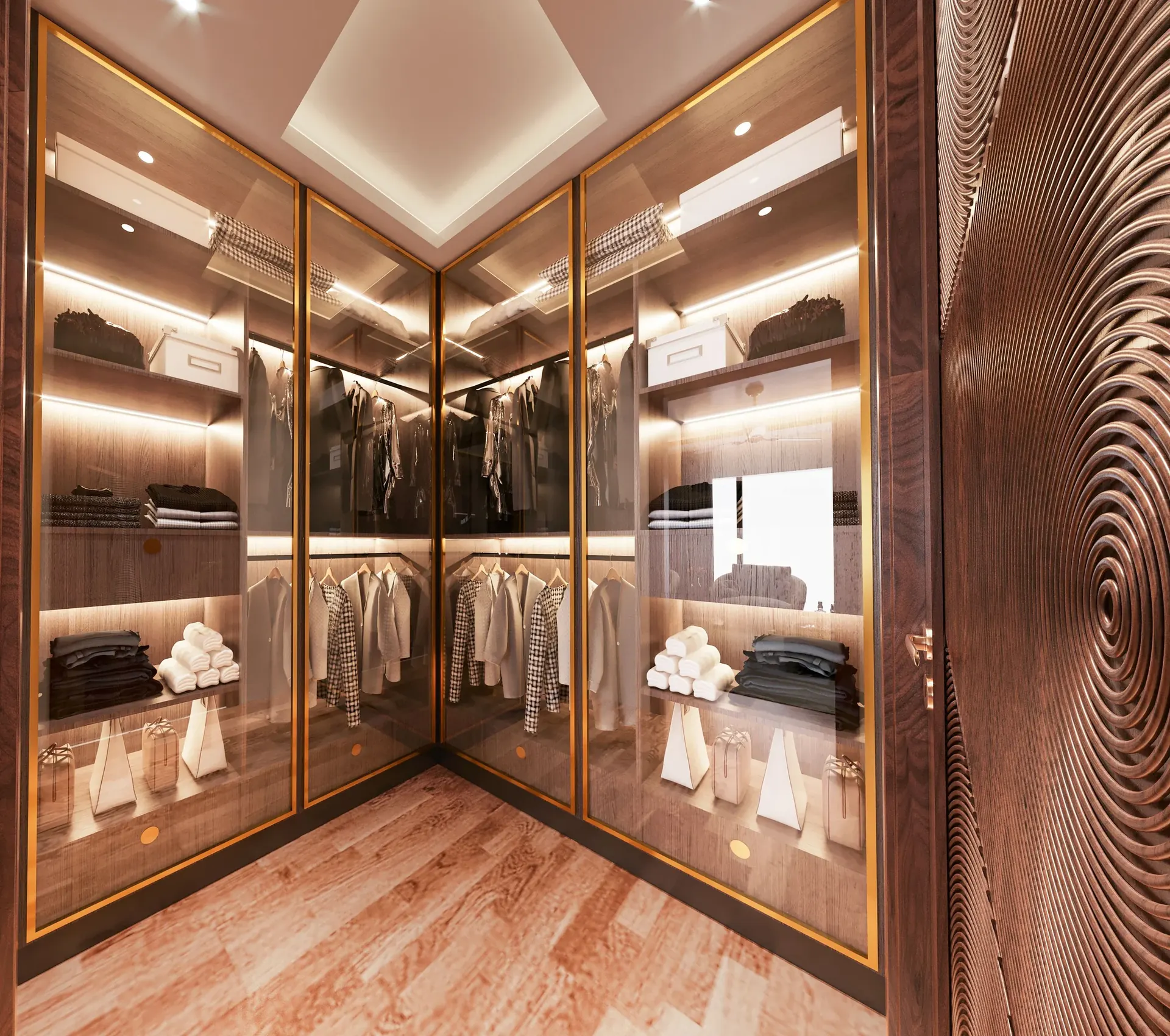 Closet premium com vitrine