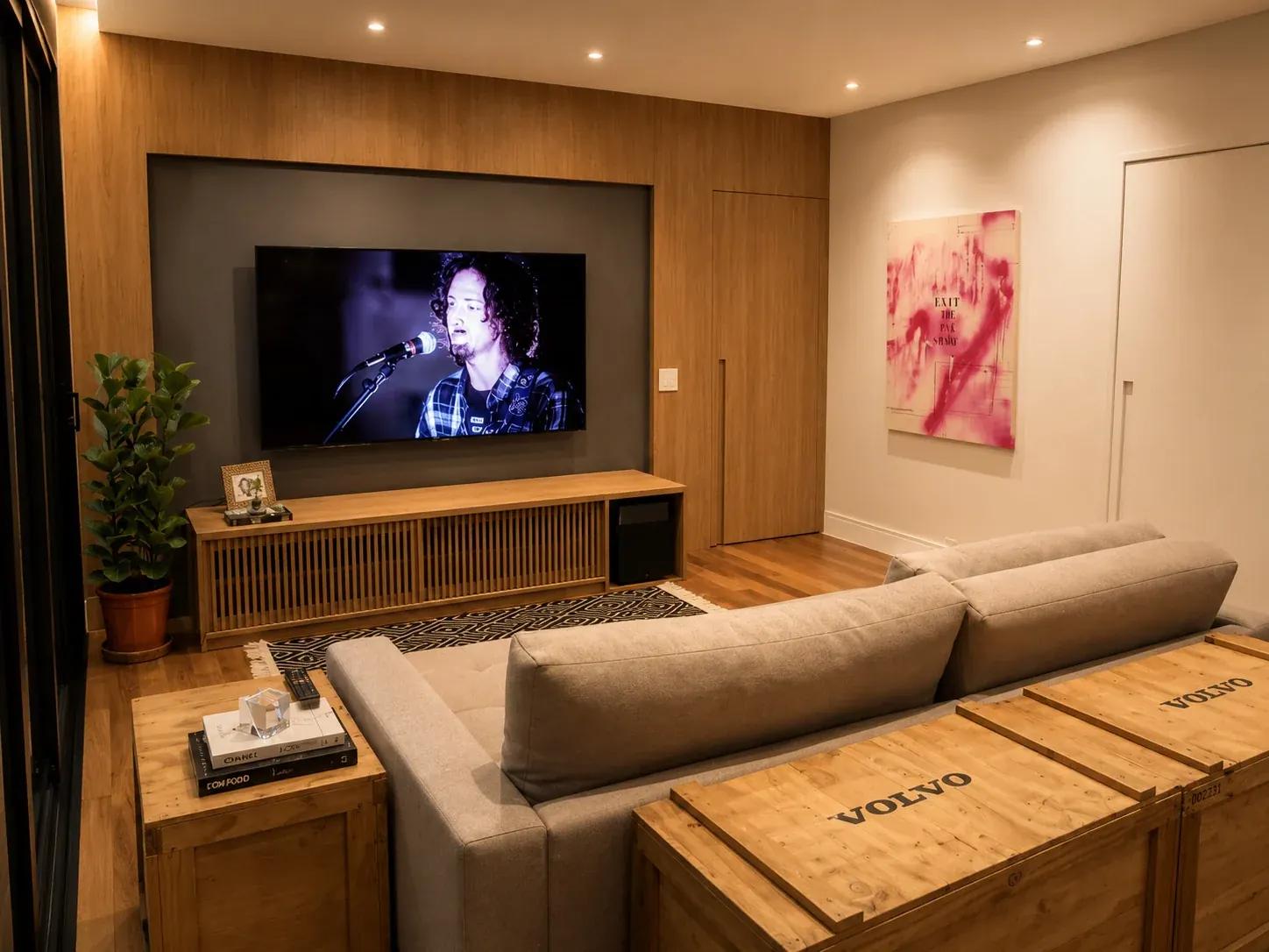 Home theater em madeira