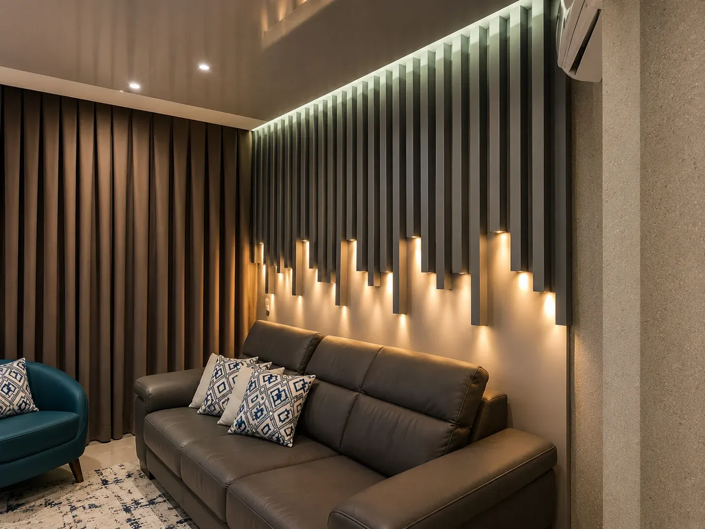 Painel 3D iluminado